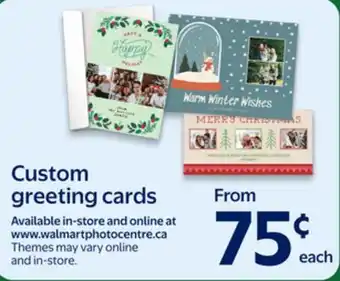 Walmart Custom Greeting cards offer