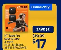 Walmart KT Tape Pro sports tape 2-pack offer
