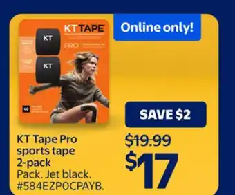 Walmart KT Tape Pro sports tape 2-pack offer