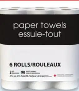 Walmart Black & White bathroom tissue or paper towel offer