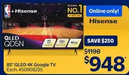 Walmart 85 QLED 4K Google TV offer