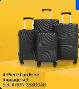 Walmart 4-Piece hardside luggage set Set offer
