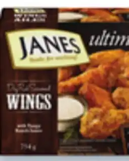 Walmart Janes Ultimates chicken wings or bites or breaded or battered fish offer