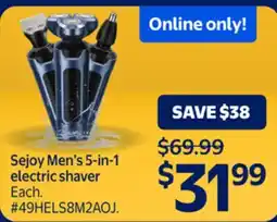 Walmart Sejoy Men's 5-in-1 electric shaver offer