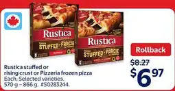 Walmart Rustica stuffed or rising crust or Pizzeria frozen pizza offer