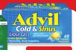Walmart Advil Cold & Sinus Plus 40s offer