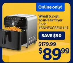 Walmart Whall 6.2-sq 12-in-1 air fryer offer