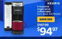 Walmart K-Supreme Single-Server coffee maker offer
