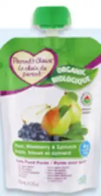 Walmart Parent's Choice 100% organic pouches offer