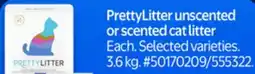 Walmart PrettyLitter unscented cat litter offer