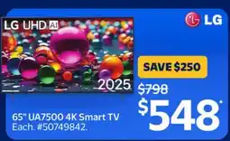 Walmart 65 UA7500 4K Smart TV offer