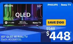 Walmart 60 QLED 4K Roku TV offer
