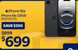 Walmart iPhone 16e 128GB offer