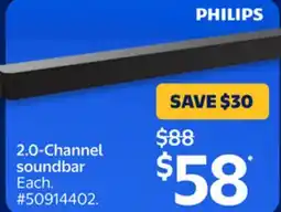 Walmart 2.0-Channel Sound bar offer