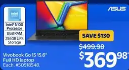 Walmart Asus Vivobook Go 15 15.6 Full HD laptop offer