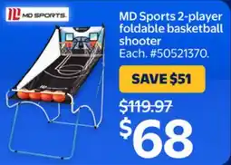 Walmart MD Sports 2-player foldable basketball shooter offer
