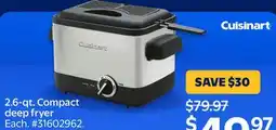 Walmart Cuisinart 2.6-qt. Compact deep fryer offer