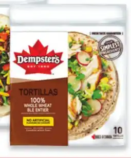Walmart Dempster's 7 tortillas offer