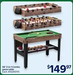 Walmart 48 3-in-1 Combo game table offer