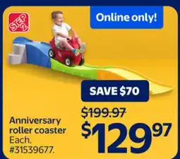 Walmart Anniversary roller coaster offer
