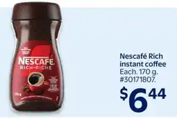 Walmart Nescafe Rich instant coffee offer