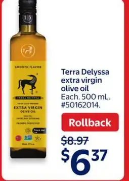 Walmart Terra Delyssa extra virgin olive oil offer