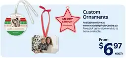 Walmart Custom Ornaments offer