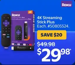 Walmart 4K Streaming Stick Plus offer