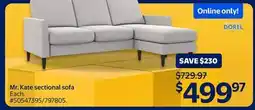 Walmart Mr. Kate Sectional sofa offer
