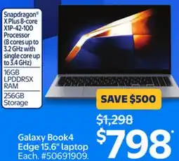 Walmart Samsung Galaxy Book 4 Edge 15.6 laptop offer