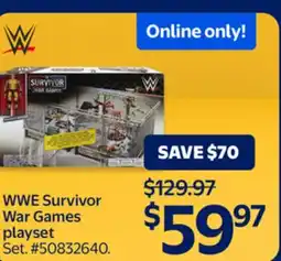 Walmart WWE Survivor War Games playset offer