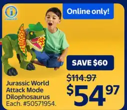 Walmart Jurassic World Attack Mode Dilophosaurus offer
