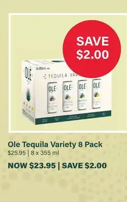 LCBO Ole Tequila Variety 8 Pack offer