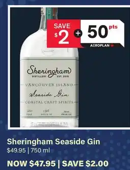 LCBO Sheringham Seaside Gin offer