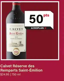 LCBO Calvet Réserve des Remparts Saint-Émilion offer