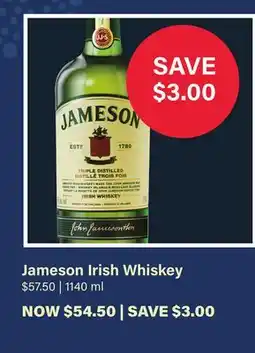 LCBO Jameson Irish Whiskey offer