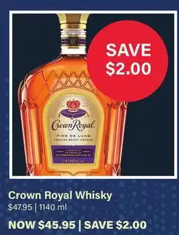 LCBO Crown Royal Whisky offer