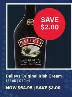 LCBO Baileys Original Irish Cream offer