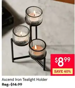 Kitchen Stuff Plus Ascend Iron Tealight Holder offer