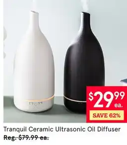 Kitchen Stuff Plus Tranquil Ceramic Ultrasonic Oil Diffuser offer