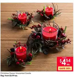 Kitchen Stuff Plus Christmas Favour Unscented Candle offer