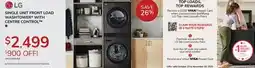 Goemans Appliances LG SINGLE UNIT FRONT LOAD WASHTOWER WITH CENTRE CONTROL offer