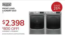 Goemans Appliances MAYTAG FRONT LOAD LAUNDRY DUO offer