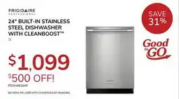 Goemans Appliances FRIGIDAIRE PROFESSIONAL 24 BUILT-IN STAINLESS STEEL DISHWASHER WITH CLEANBOOST offer