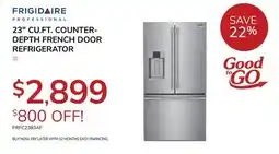 Goemans Appliances FRIGIDAIRE PROFESSIONAL 23 CU. FT. COUNTER-DEPTH FRENCH DOOR REFRIGERATOR offer