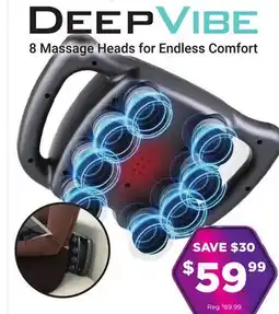 Showcase Quantum DeepVibe 8-Headed Muscle Massager offer