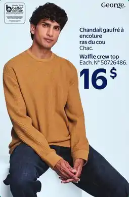 Walmart George Waffle crew top offer