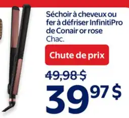 Walmart Conair flat iron offer