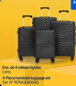Walmart 4-Piece hardside luggage set offer