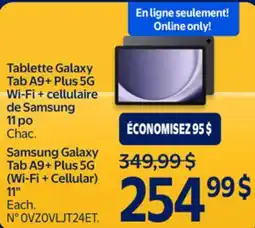 Walmart Samsung Galaxy Tab A9+ Plus 56 (Wi-Fi + Cellular) 11 offer